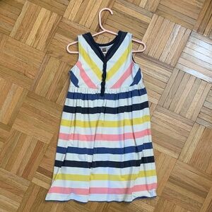 Tea Collection Girls Size 6 - Colorful Striped Sleeveless Dress